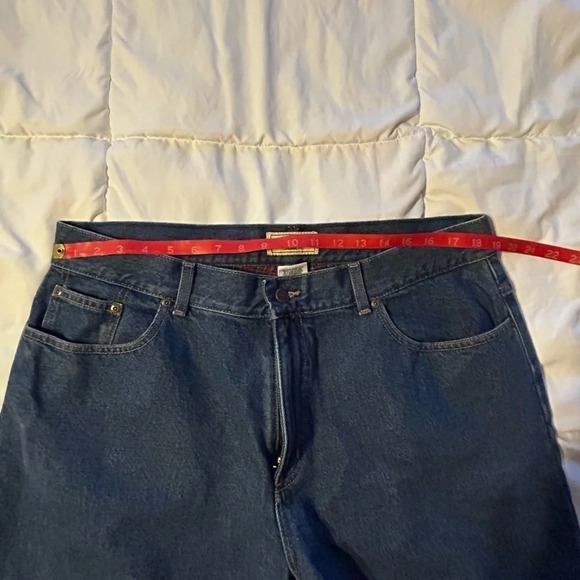 LL BEAN Original fit women’s high rise flannel lined mom jeans 20 Petite - Picture 3 of 8